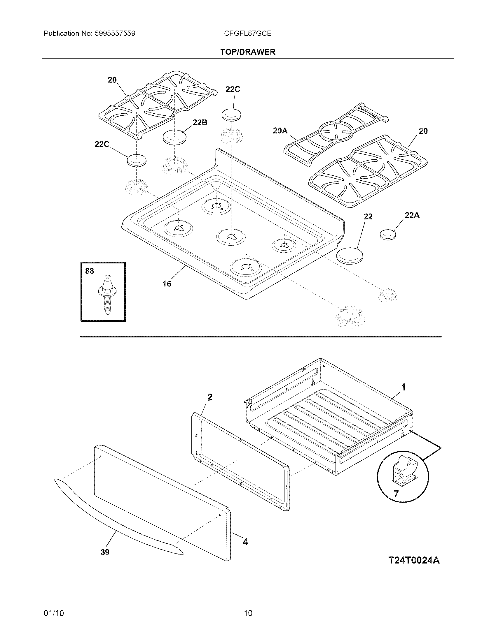 Top/drawer