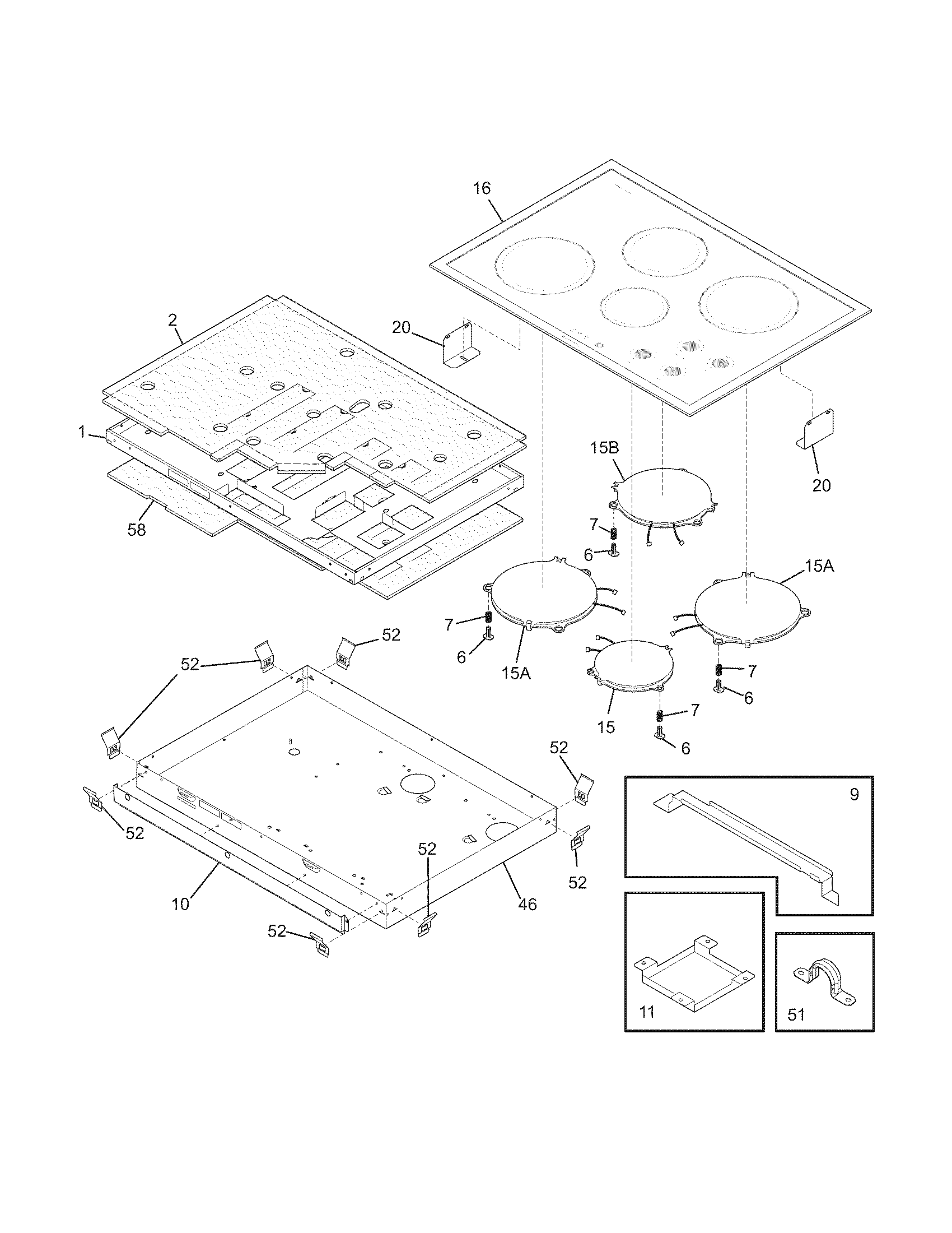 Maintop/surface units