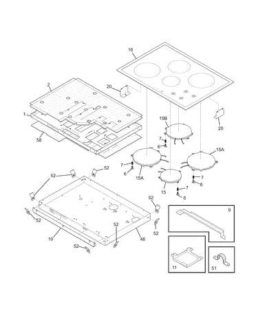 Maintop/surface units