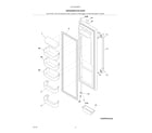 Kenmore Pro 25355333607 refrigerator door diagram