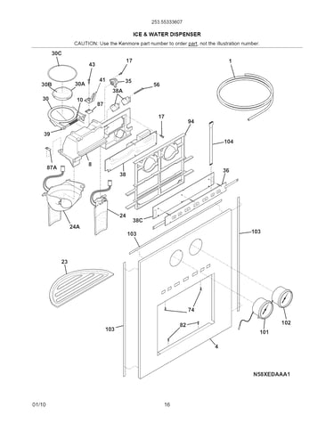 Ice & water dispenser