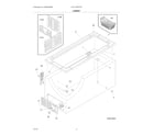 Frigidaire GLFC1526FW5 cabinet diagram
