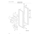 Frigidaire FGHC2344KF2 refrigerator door diagram