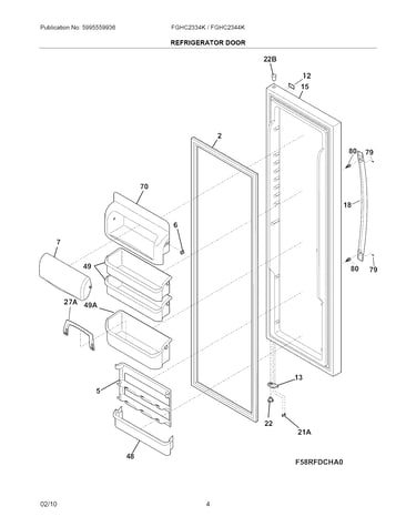 Refrigerator door