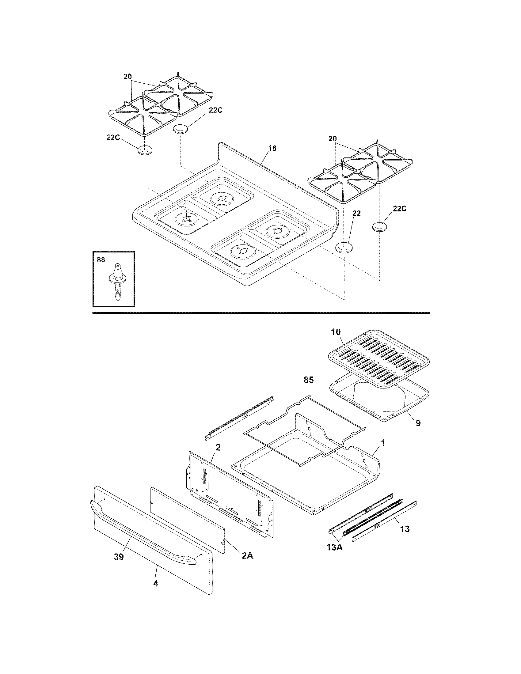 Top/drawer