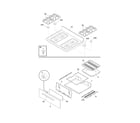 Frigidaire FFGF3017LWA top/drawer diagram