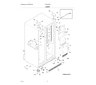 Frigidaire FRS3HF55KW2 cabinet diagram