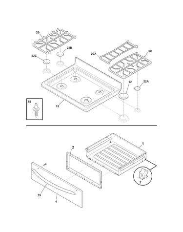Top/drawer