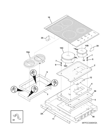 Maintop/surface units