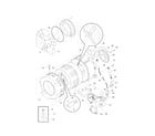 Kenmore 41727182704 motor/tub diagram