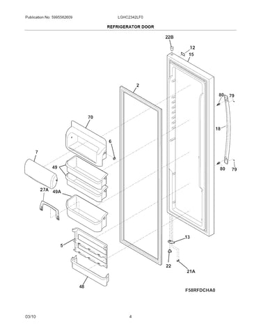 Refrigerator door