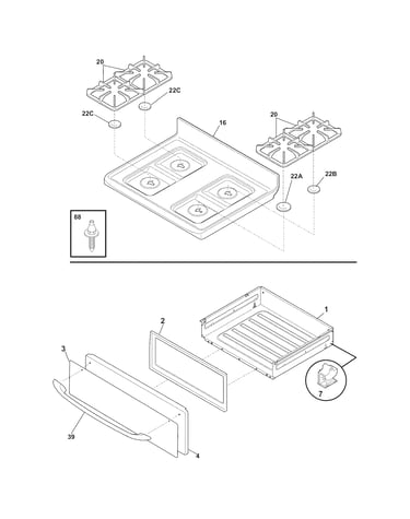 Top/drawer