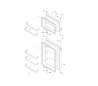 Kenmore 2536170240A door diagram