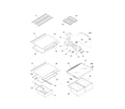 Kenmore 25363212010 shelves diagram