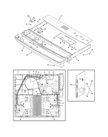 Control panel/induction unit