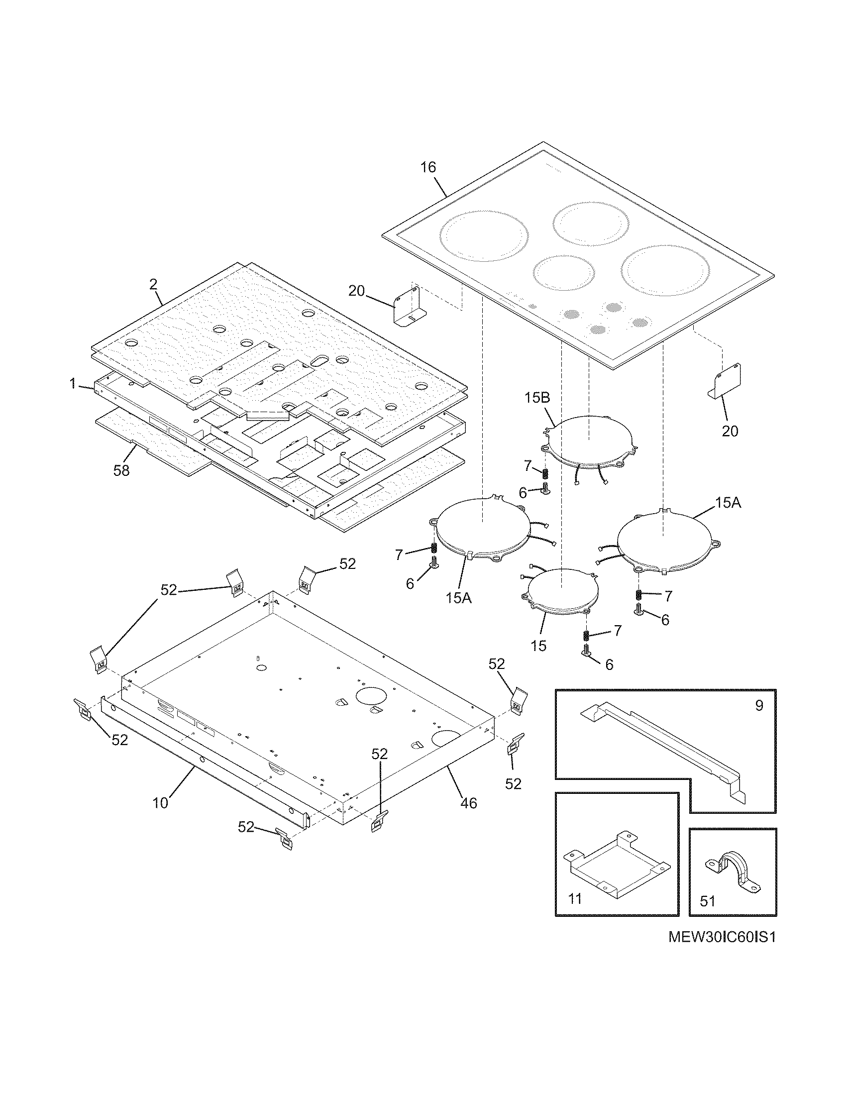 Maintop/surface units