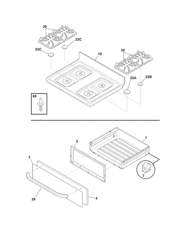 Top/drawer