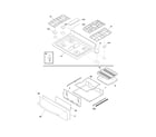 Frigidaire FGF348KCE top/drawer diagram
