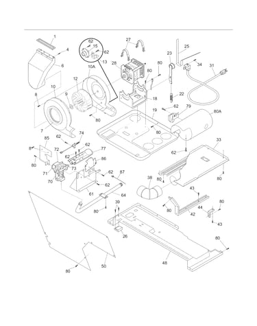 Motor/blower/belt
