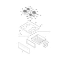 Gibson GEF3015KWA top/drawer diagram