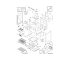 Frigidaire DGGF3054KFG body diagram