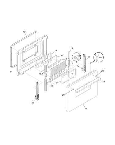 Oven door