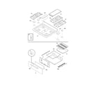 Crosley CRG3180LWA top/drawer diagram