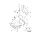 Frigidaire FFES3015LSA door diagram