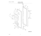 Frigidaire FGHC2335LE0 refrigerator door diagram