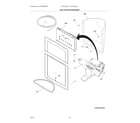 Frigidaire FGHS2332LE0 ice & water dispenser diagram