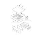 Frigidaire CGEF3042KFC top/drawer diagram