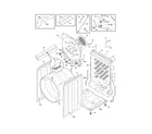 Electrolux EWMGD70JMB0 cabinet/drum diagram