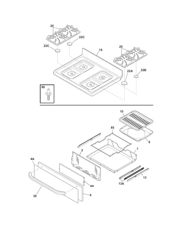 Top/drawer