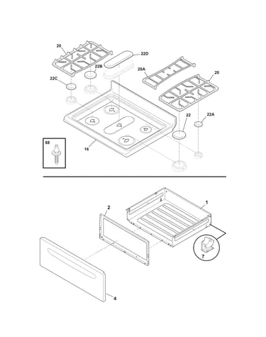 Top/drawer