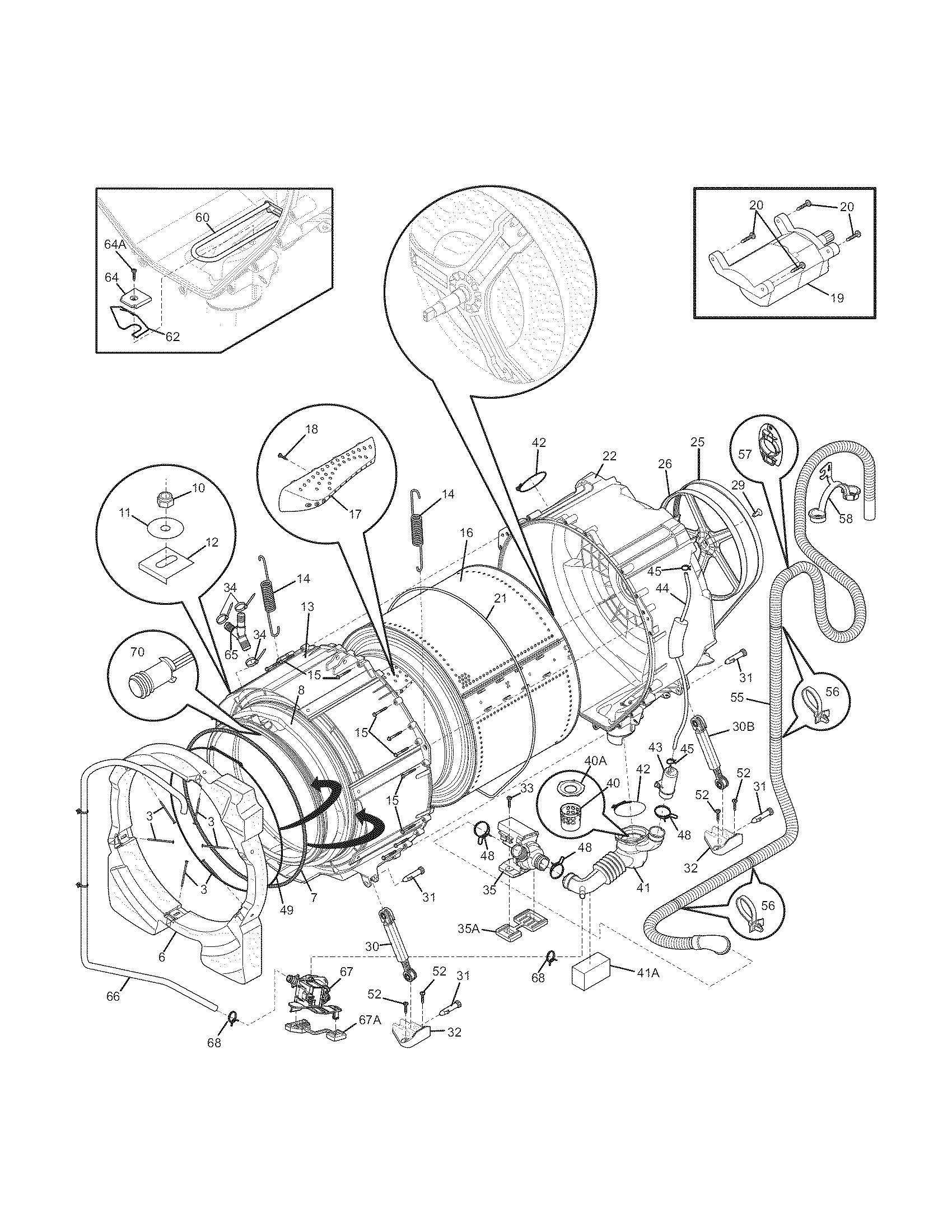 Motor/tub