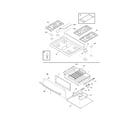 Frigidaire FPGF3081KFH top/drawer diagram