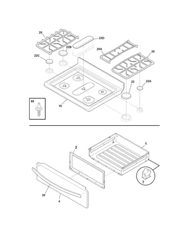 Top/drawer