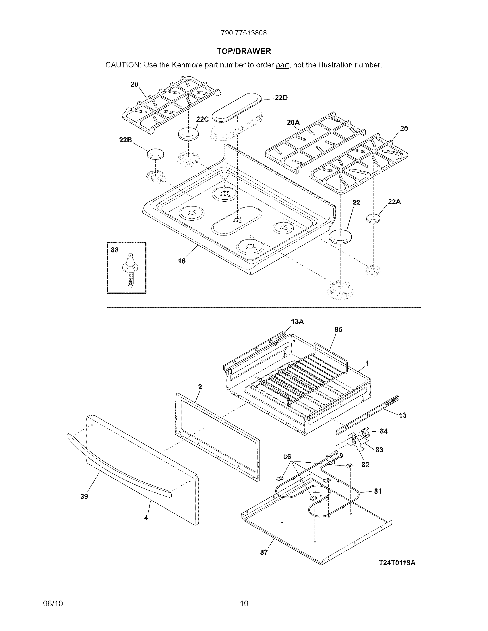 Top/drawer