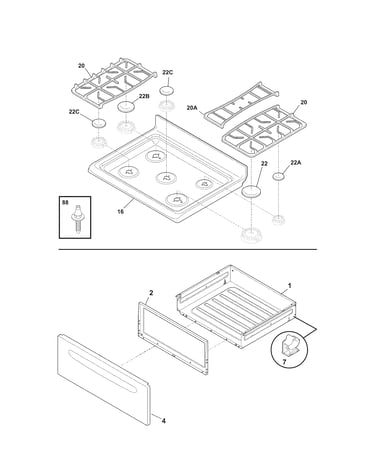 Top/drawer