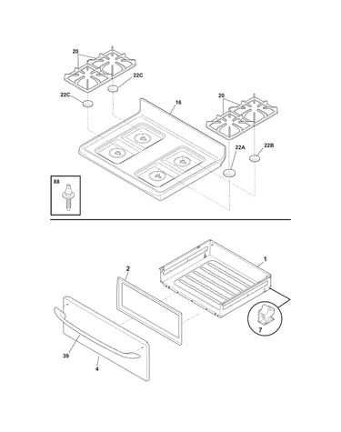 Top/drawer