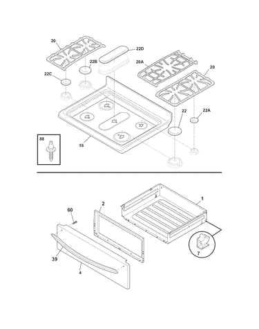 Top/drawer