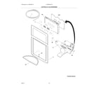 Frigidaire LGUB2642LF0 controls & ice dispenser diagram