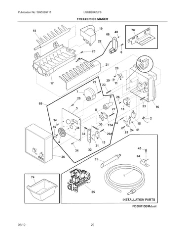 Ice maker freezer