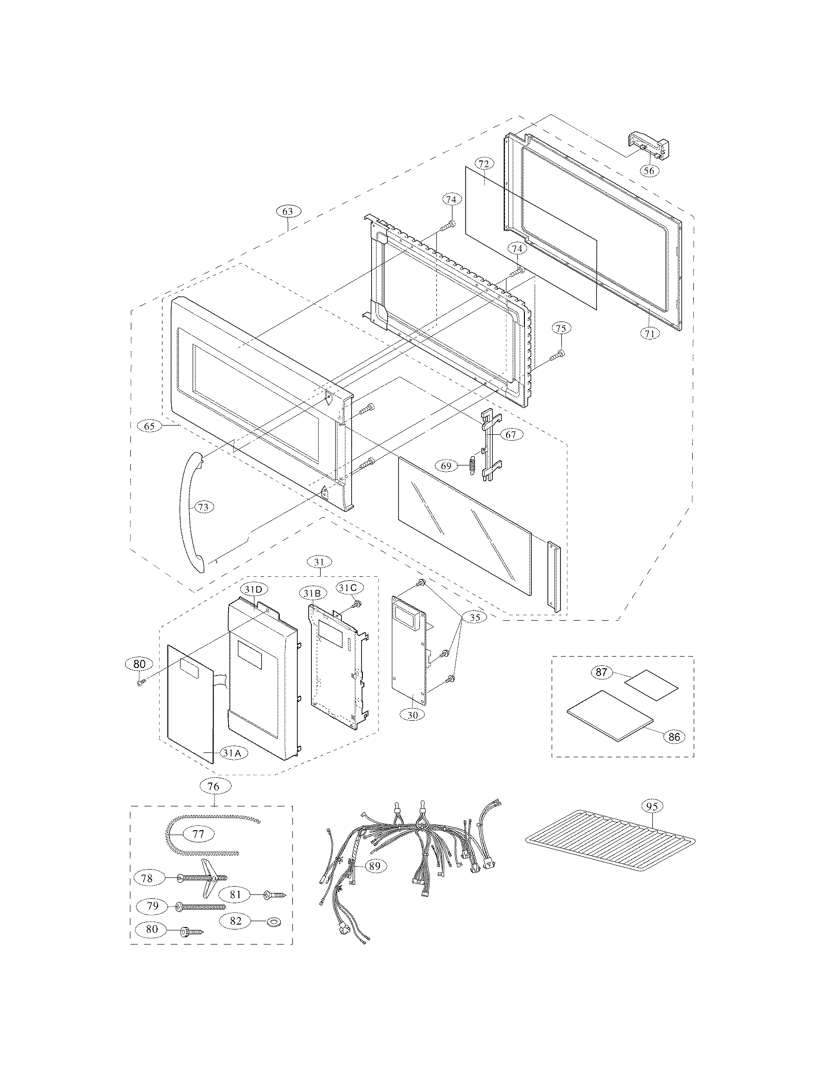 Control panel,door,miscellaneous