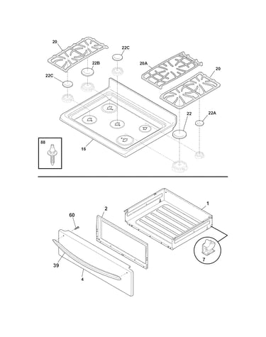 Top/drawer