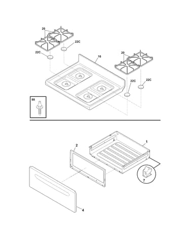 Top/drawer