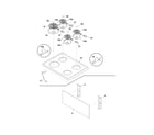 Frigidaire XFEF3000LWA top/drawer diagram