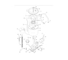 White-Westinghouse SWS833HQ1 motor/tub diagram