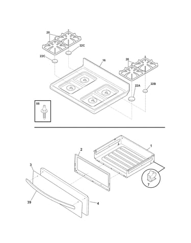 Top/drawer