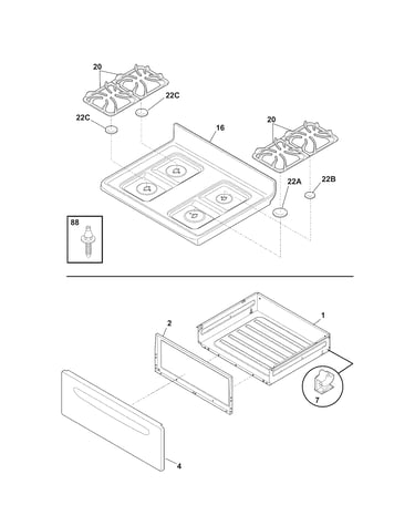 Top/drawer